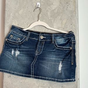 Amethyst, mini, jeans, skirt